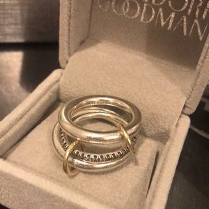 SPINELLI KILCOLLIN LIBRA NOIR UNISEX RING.